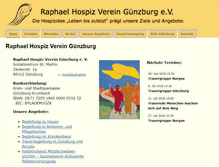 Tablet Screenshot of hospiz-guenzburg.de